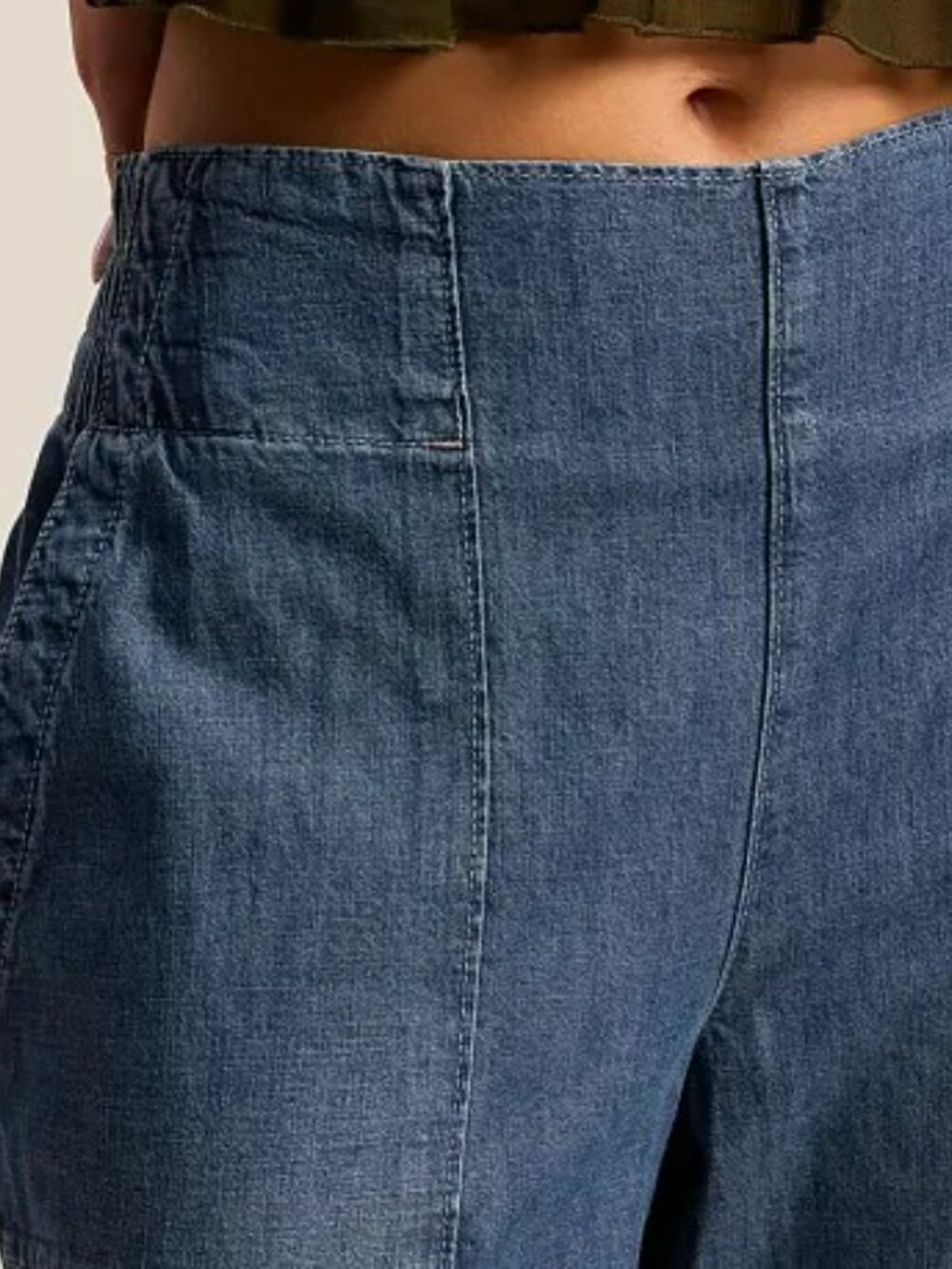 Free People Breezy Denim Pull-On Jeans - Picture 4 of 9